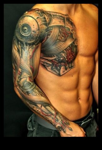 Изваяно платно Погледнете страхотното нещо за епичното изработка в съответствие с татуировката в съответствие с ръцете