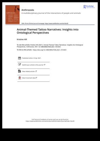 Jungle Journals Разкази за татуировки според животни, изследвани според английски език