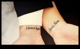 Символични хипервръзки Чифт татуировки, които помнят несломимата същност според обичта